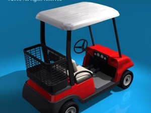 golf cart 2 seats Modello 3D