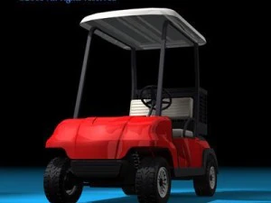 golf cart 2 seats 3D Model