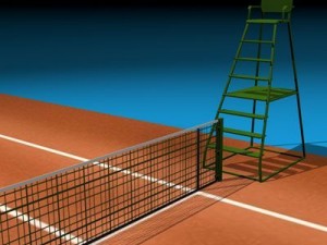 tennis field Modello 3D