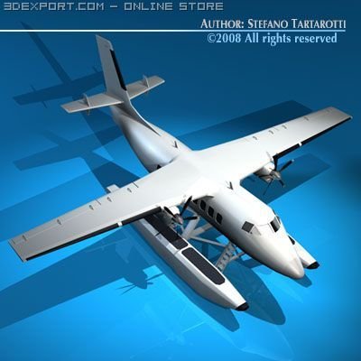 floatplane 3D मॉडल .c4d .max .obj .3ds .fbx .stl .blend 