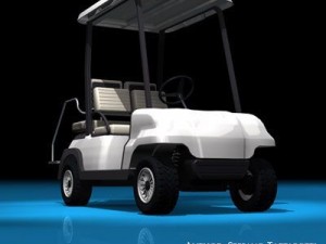 golf cart 4 seats 3D Model