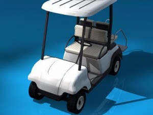 golf cart 4 seats 3D Model
