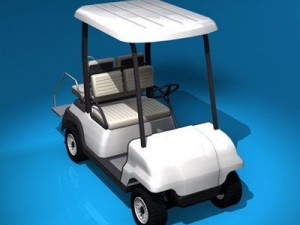 golf cart 4 seats 3D Model