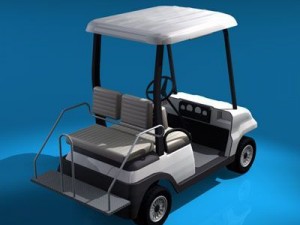 golf cart 4 seats 3D Model