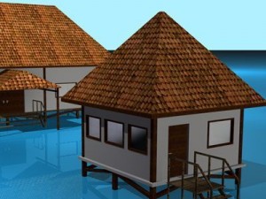 resort buildings 3D Model
