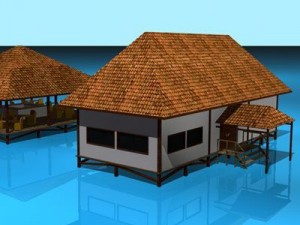 resort buildings 3D Model