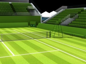 tennis court Model 3D