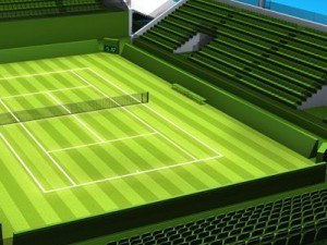 tennis court Model 3D