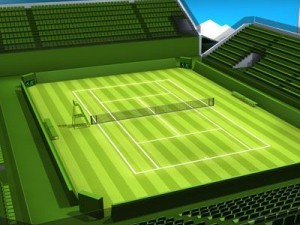 tennis court Model 3D