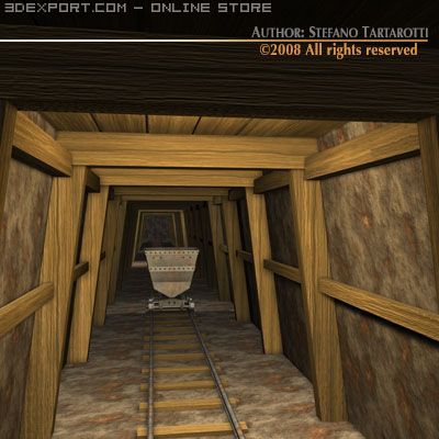mine cave Modèle 3D .c4d .max .obj .3ds .fbx .stl .blend 