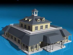 clubhouse 3D Model
