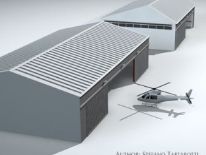 airport hangars Modèle 3D
