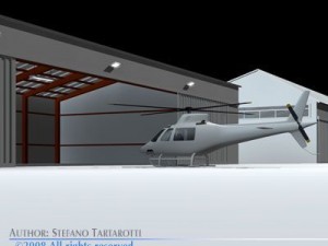 airport hangars Modello 3D