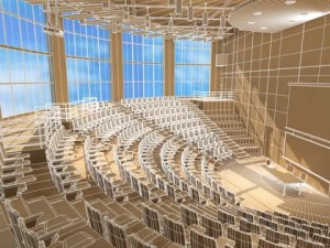 lecture hall modern 3D Model
