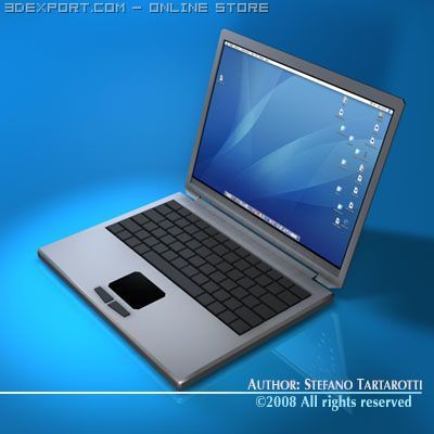 laptop 3D Модель .c4d .max .obj .3ds .fbx .stl .blend 