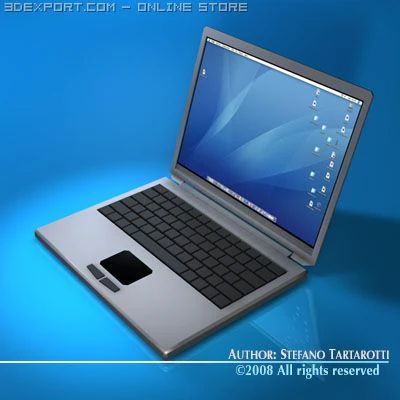 laptop 3D Model .c4d .max .obj .3ds .fbx .stl .blend