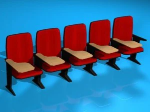 konferans salonu sandalyesi 3D Model