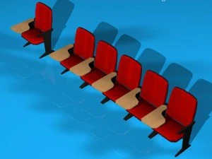 lecture hall chair 3D Model