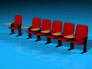 lecture hall chair Modèle 3D