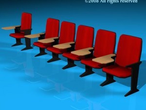 lecture hall chair Modèle 3D