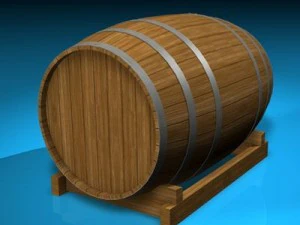 винная бочка 3D Модель