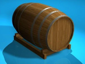 wine barrel 3D Model