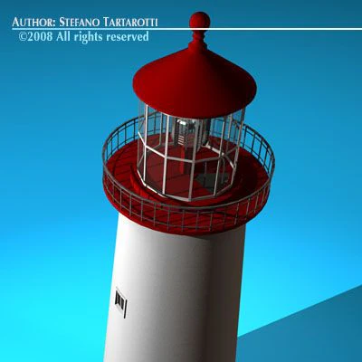 latarnia morska Model 3D .c4d .max .obj .3ds .fbx .stl .blend 