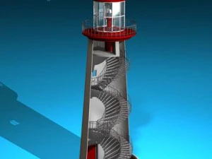 latarnia morska Model 3D