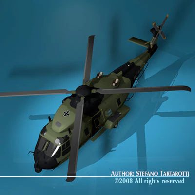 nh90 german army 3D Model .c4d .max .obj .3ds .fbx .stl .blend