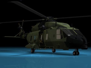 nh90 german army Modelo 3D