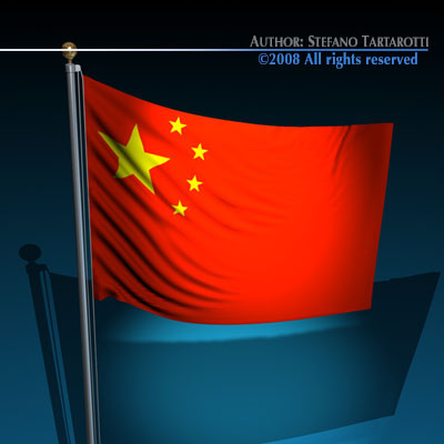 flag china 3D मॉडल .c4d .max .obj .3ds .fbx .stl .blend 
