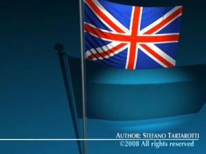 flag united kingdom 3D Model