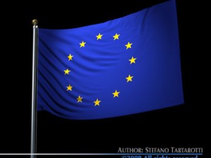 flag european union Modello 3D