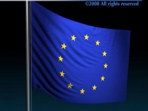 flag european union Modello 3D