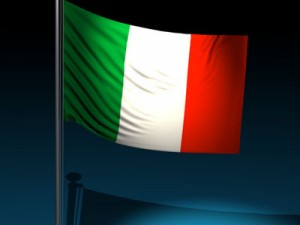 flag italy Modelo 3D