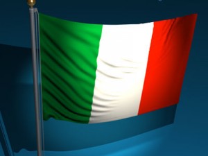 flag italy Modelo 3D