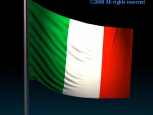 flag italy Modelo 3D