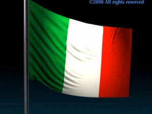 flag italy 3D Model