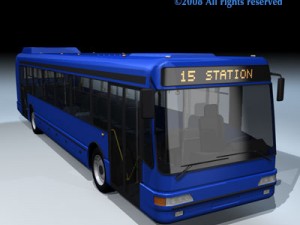 intercity bus 3D Модель