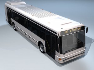 intercity bus 3D Модель