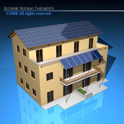 ecological house2 Modelo 3D .c4d .max .obj .3ds .fbx .stl .blend 