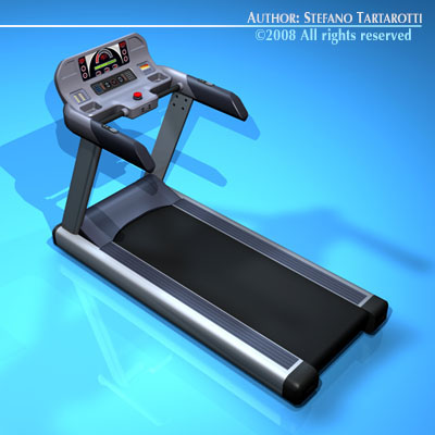 treadmill Model 3D .c4d .max .obj .3ds .fbx .stl .blend 