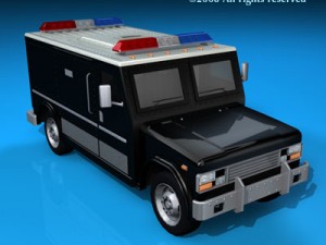 swat truck 3D Model