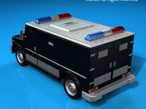 swat truck 3D Model