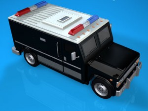 swat truck 3D Model