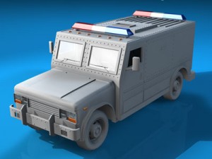 swat truck 3D Model