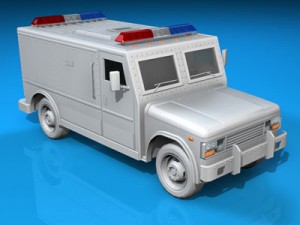 swat truck 3D Model