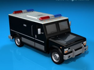 swat truck 3D Model