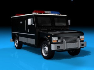 swat truck 3D Model