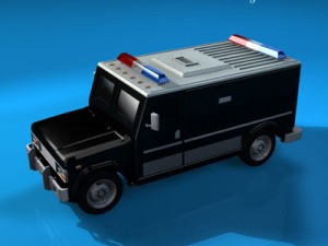 swat truck 3D Model